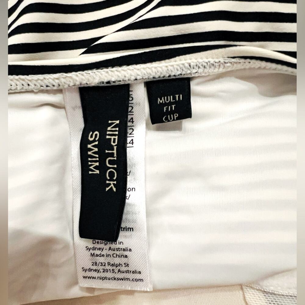 Nip Tuck Swim Sorrento Stripe Joanne One Piece Size 12 - Picture 12 of 14